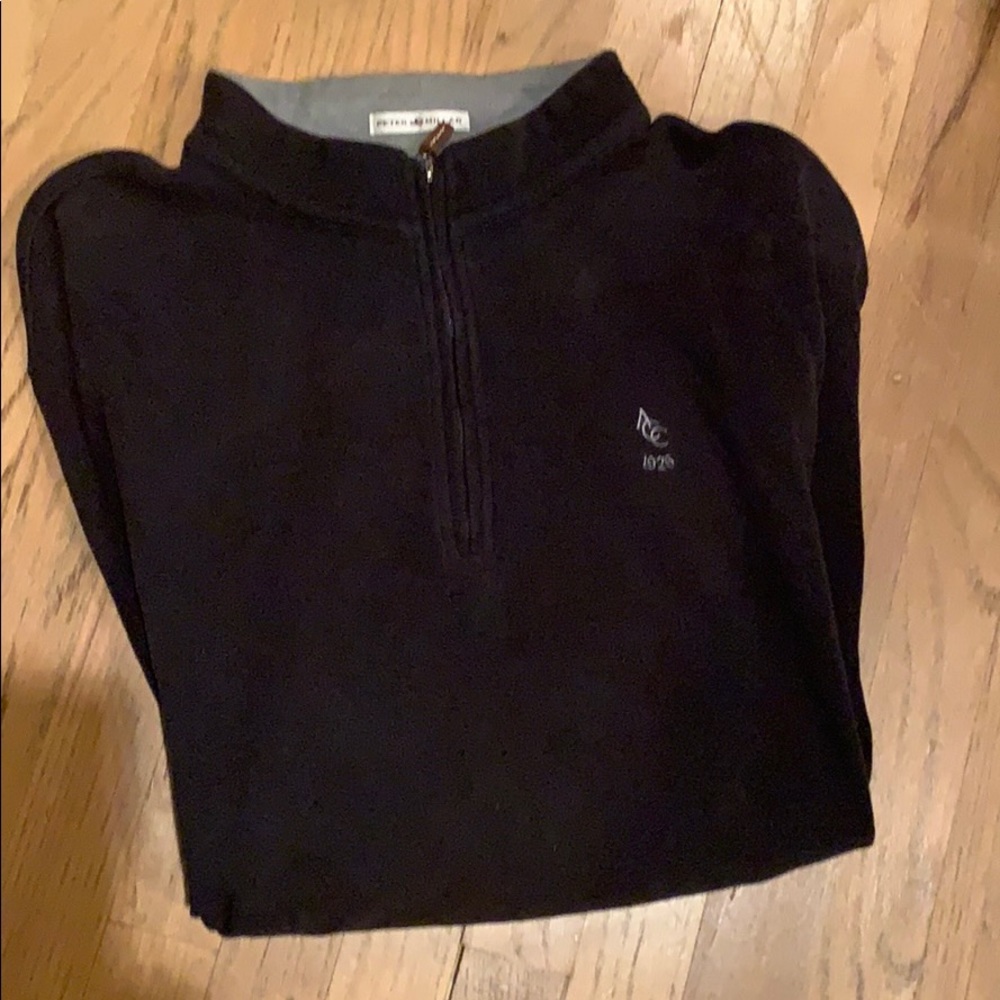 Peter millar athens country club ¼ zip black xxl